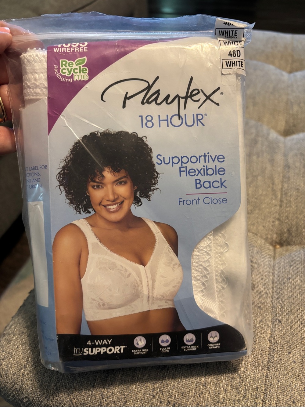 Playtex 18 Hour Bra Sz 48D